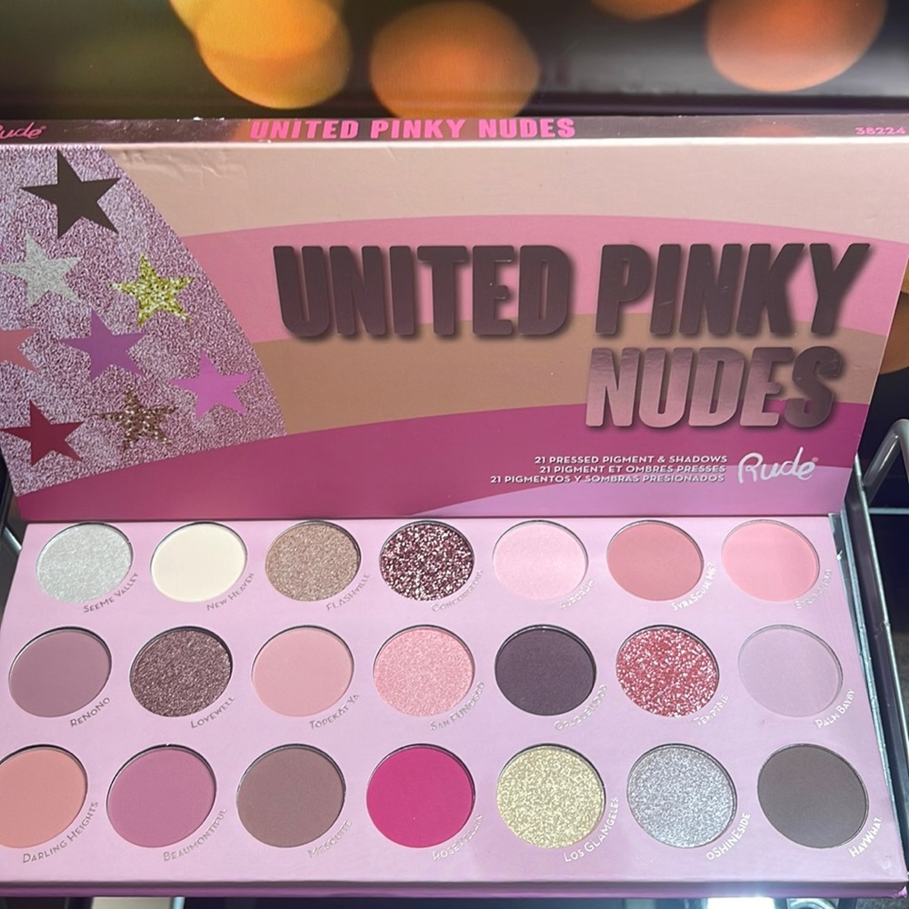 Rude Cosmetics ~ United Pinky Nudes Eyeshadow Palette ~ BNIB